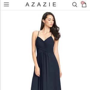 Azazie “Haleigh” in Dark Navy size A6